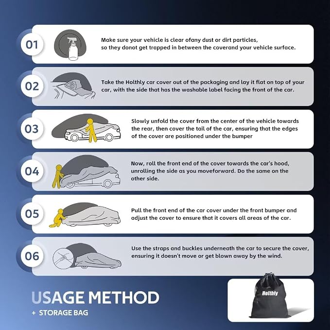 Holhtly SUV Car Cover Custom Fit - Image 7