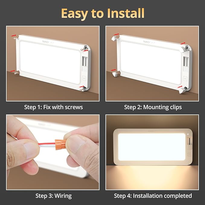NAOEVO RV Lights Interior 2070LX, 1500LM RV LED Lights Interior 12V, Camper - Image 8