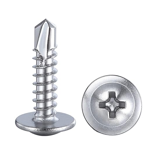 Wensilon(300pcs)#8×1/2”for Sheet Metal Self-Tapping Screws 410 Stainless Steel - Image 8