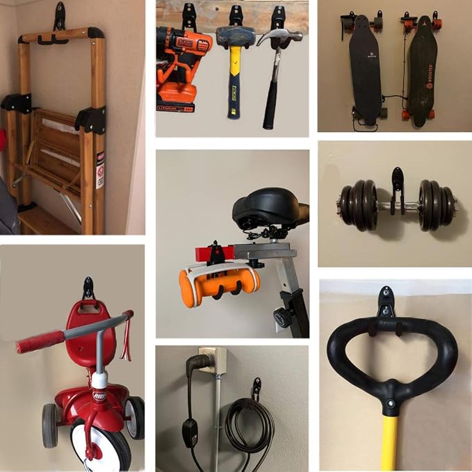 Garage Storage Utility Hooks,Garage Garden Tool Organizer,Steel Wall Mount Hooks - Image 8
