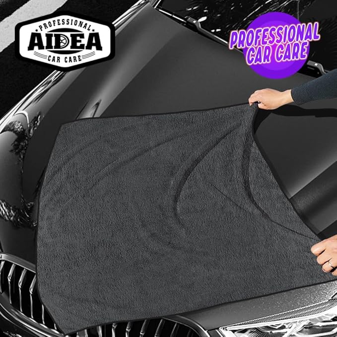 AIDEA Microfiber Towels for Cars-2PK, Large Professional Car Drying Towel - Image 7