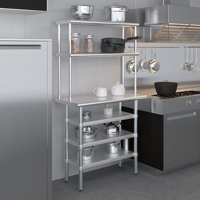 Amgood 18" x 36" Stainless Steel Work Table - Image 9