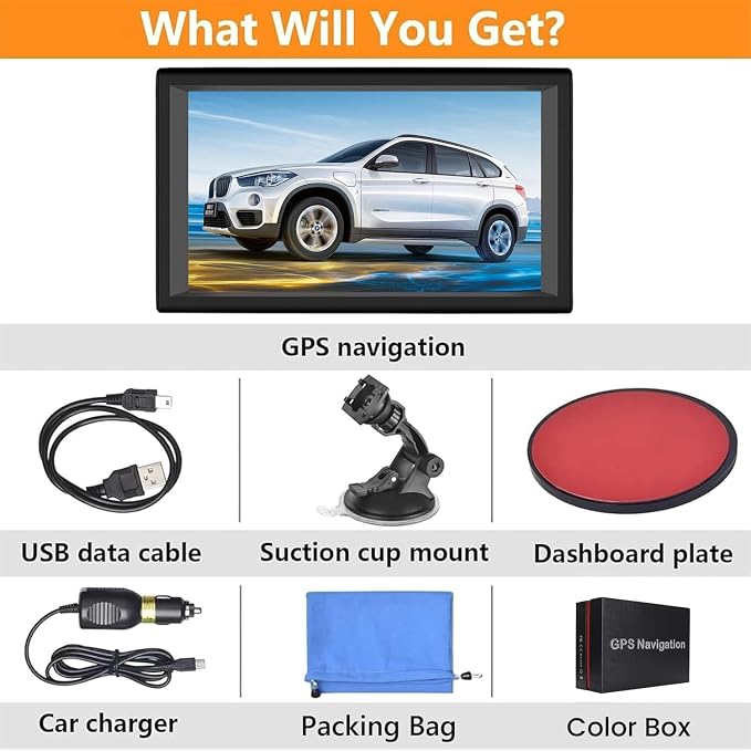 GPS Navigator for Car Truck RV, 9 ” Trucker GPS for Semi Truck 2025 Map, Real - Image 7