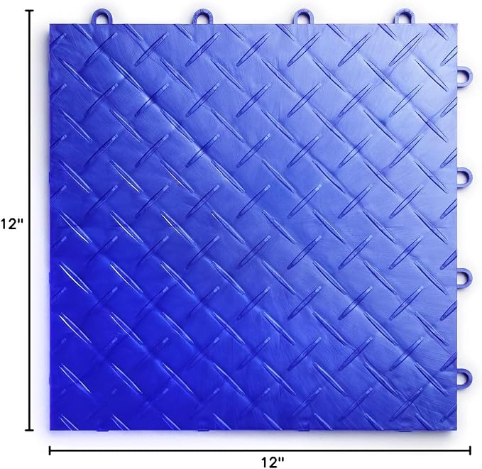 Big Floors RaceDeck Diamond Plate Design, Durable Interlocking Modular Garage - Image 8