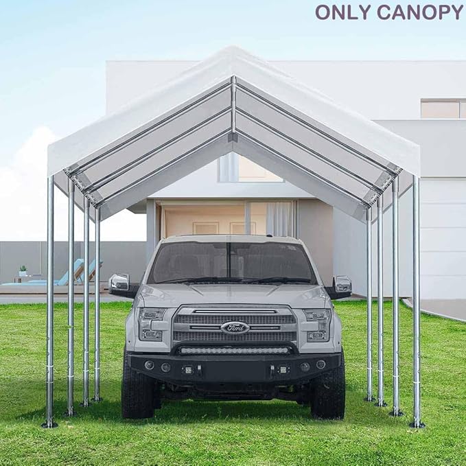 10'x20' Upgraded Carport Replacement Top Canopy Cover - Image 7
