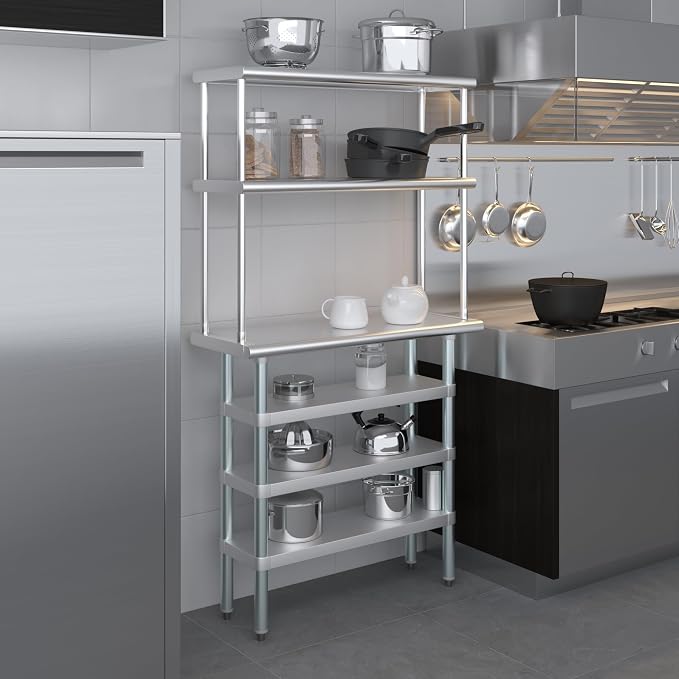 Amgood 14" x 36" Stainless Steel Work Table - Image 9