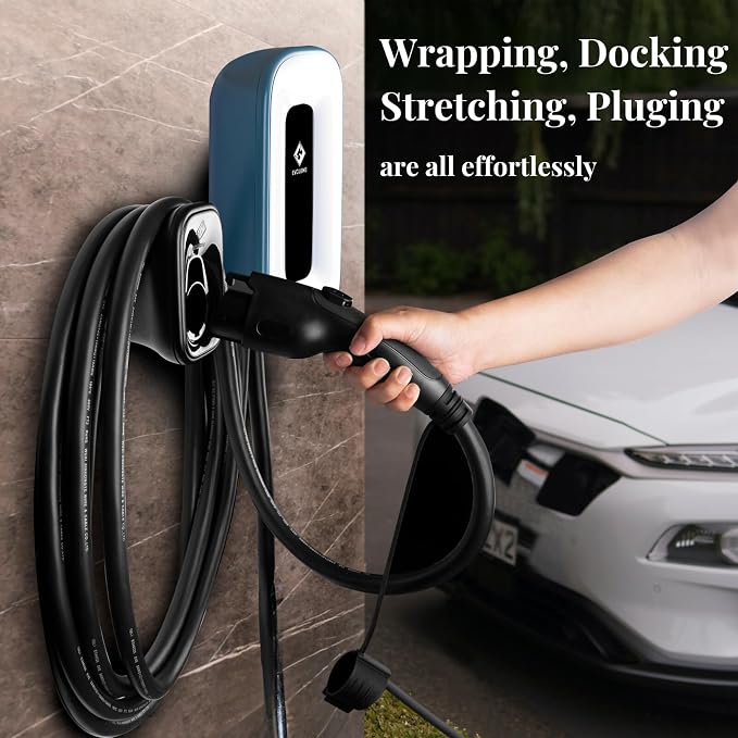 EV Charger Level 2,50 Amp Charge Station, Indoor/Outdoor EVSE, 25Ft Cable Level - Image 7