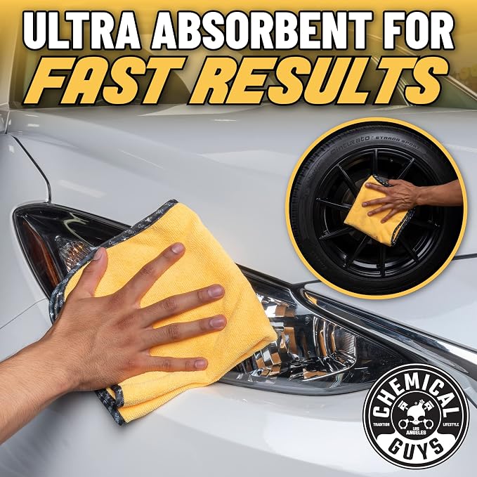 Chemical Guys MIC_507_03 Automotive Microfiber Drying Chamois, 3 Pack - Image 8