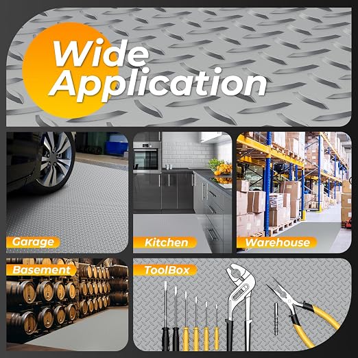 7.8 x 18 FT Garage Floor Mats for Under Car, 2.8mm Thickened Rubber Garage - Image 7