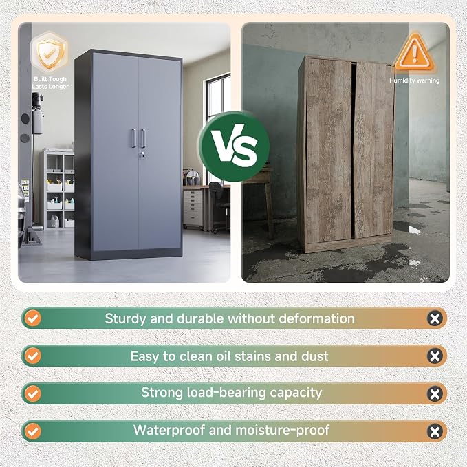 Letaya Metal Storage Cabinet - Image 9