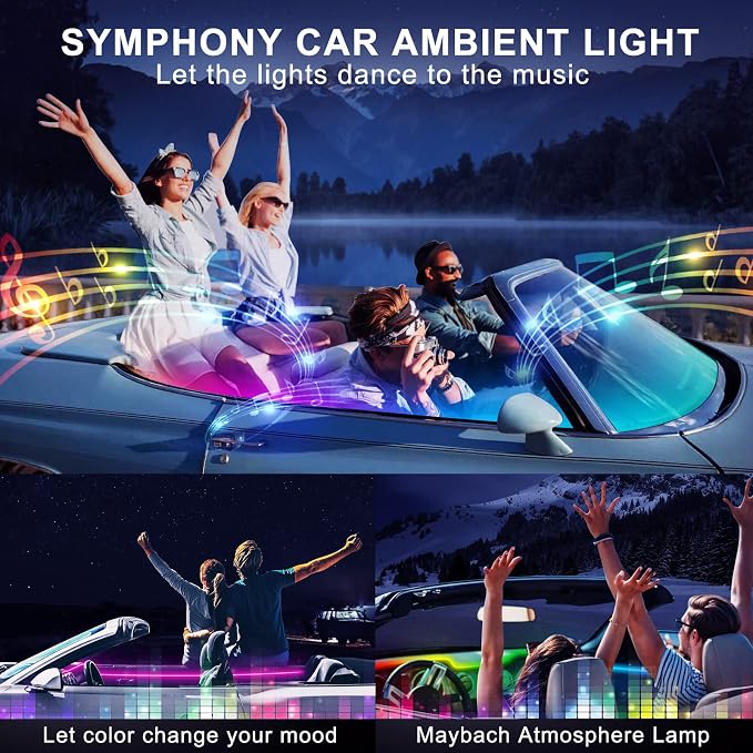 Dream+Color Acrylic Interior Car LED Strip Light - Image 8