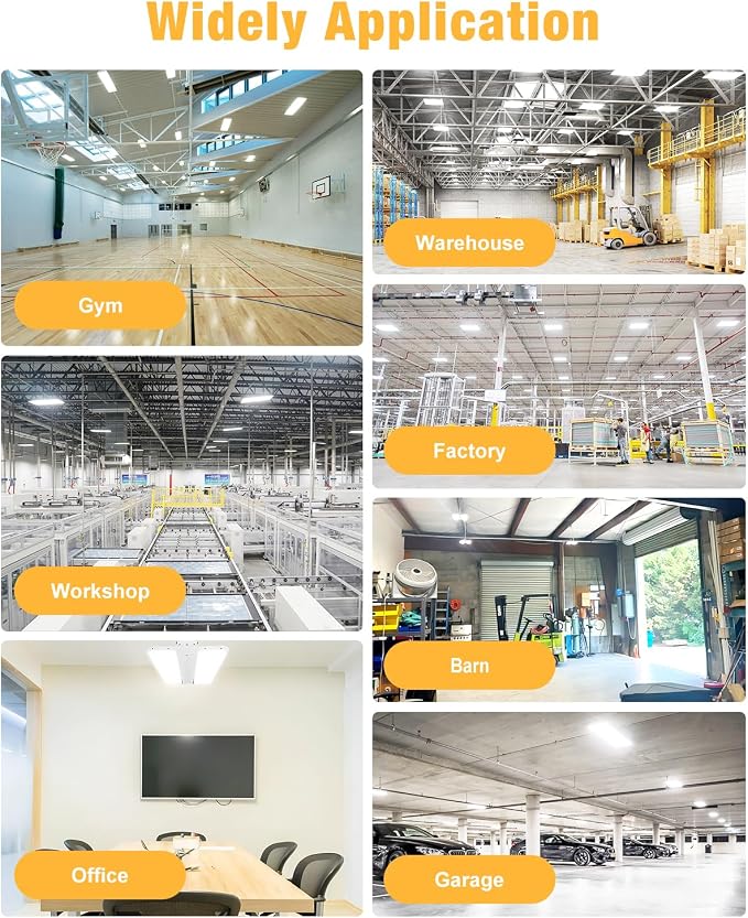 LED Linear High Bay Light, 130W 19500LM High Bay LED Shop Lights, 0-10V - Image 7