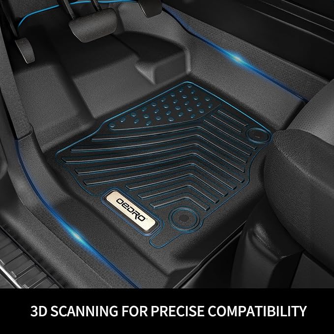 OEDRO Floor Mats Fit for Toyota Camry 2011-2007, Custom Fit Front & 2nd Row - Image 9