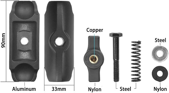 Strg Phone Mount with U-Bolt Base, Handlebar Phone Holder - Image 4