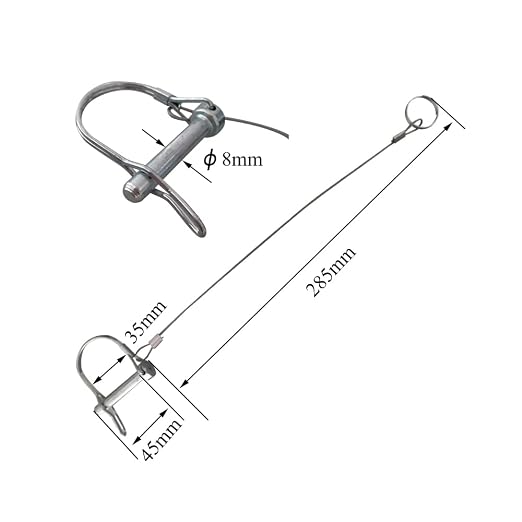 10Pcs Trailer Coupler Pin 5/16x 1-3/4（WxL） Prevents Loss Trailer Hitch Locking - Image 5