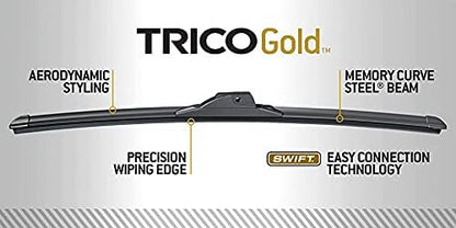 TRICO Gold™ 24 & 20 Inch Pack of 2 Automotive Replacement Windshield Wiper - Image 7