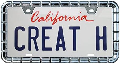 Creathome 3D Chrome License Plate Frames, Pure Zinc Alloy Metal by creathome