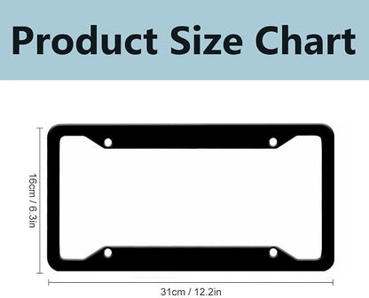Personalized License Plate Frames Custom License Plate Holder 4 Holes Text - Image 3