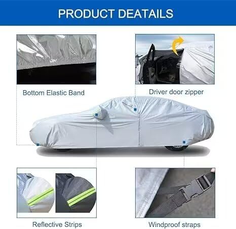 KouKou 6 Layers Car Cover Waterproof All Weather - Image 4