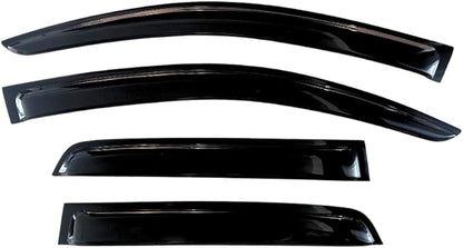 KPY Window Visor Rain Guard for 2002-2008 Dodge Ram 1500 Quad Cab, Tape-On by KPYBizConnect