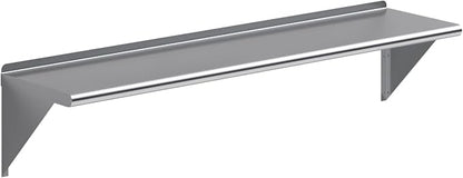 AmGood 60" Long X 14" Deep Stainless Steel Wall Shelf | NSF Certified | by AmGood