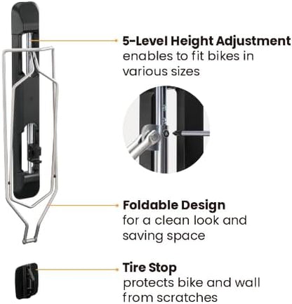 Unbound Bike Storage Rack: Swivel Wall Mount - Image 3