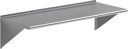 AmGood 60" Long X 24" Deep Stainless Steel Wall Shelf | NSF Certified | by AmGood