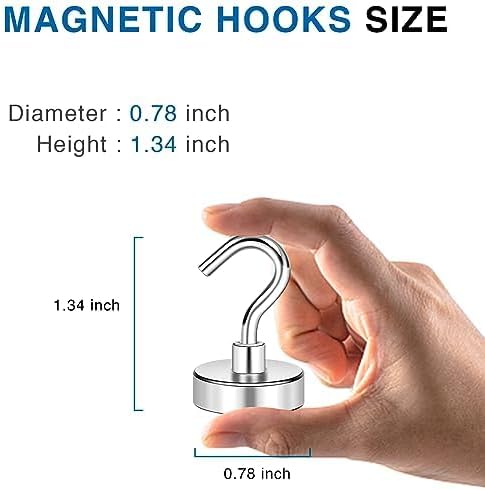 LOVIMAG Magnetic Hooks for Cruise Cabins, 40lbs Magnetic Hooks for Classroom - Image 3