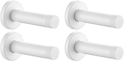 JQK Door Stopper White, 304 Stainless Steel Thicken 1mm Sound Dampening Door by Homeimprovement