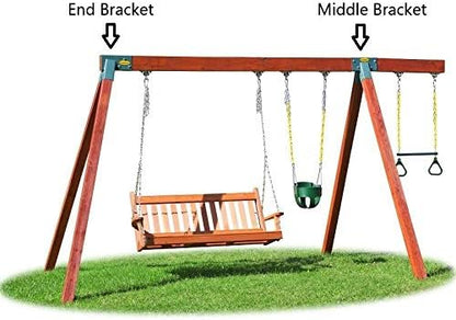 Eastern Jungle Gym Easy 1-2-3 A-Frame Swing Set Bracket Heavy Duty - Image 10