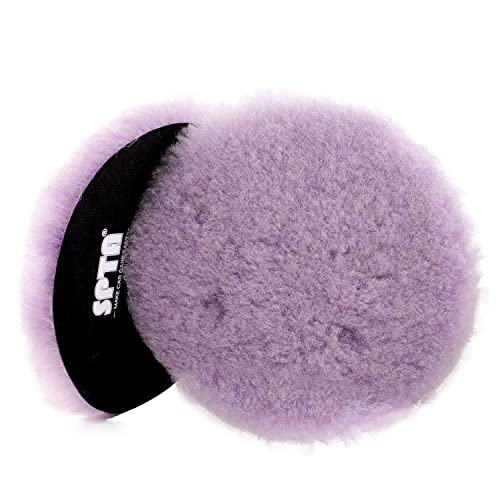 Wool Polishing Pads, SPTA 2Pcs 5Inch Wool Cutting Pad, Wool Buffing Wheel - Image 2