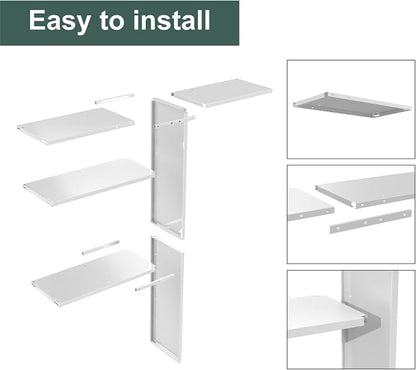 Vertical Storage Shed Shelf, Weatherproof Metal Shelf - Image 6