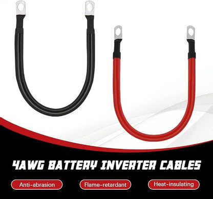 4 AWG Battery Cable 4 Gauge Pure Copper Battery Inverter Cables - Image 2