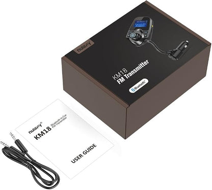 Nulaxy Bluetooth Car FM Transmitter Audio Adapter Receiver Wireless Handsfree - Image 7