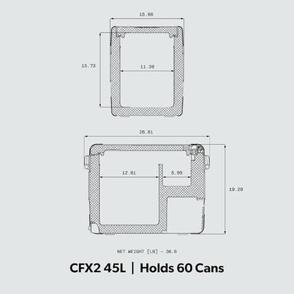 Dometic CFX2 45-Liter Portable Refrigerator and Freezer, Powered by AC/DC - Image 2