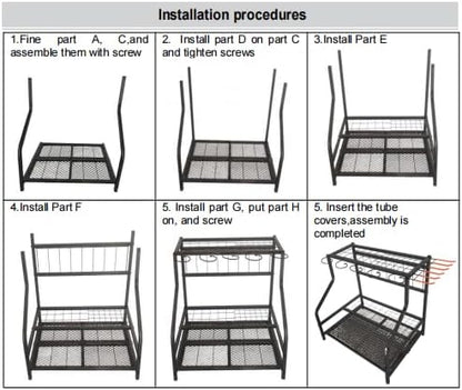 Garden Tool Organizer for Garage, Tool Organizers and Storage，Garden Tool Rack - Image 8