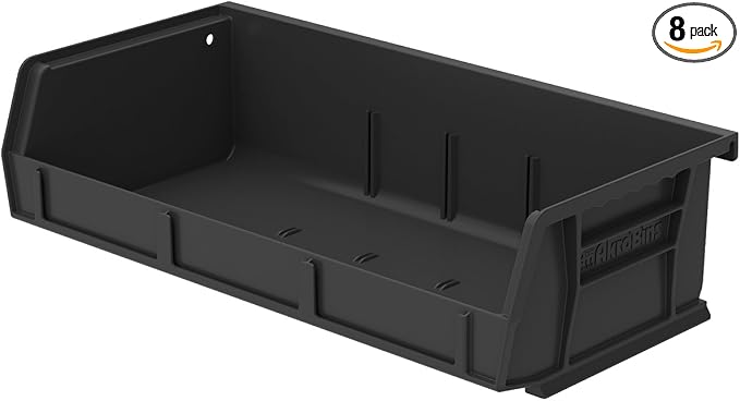 Akro-Mils 30232 AkroBins Plastic Storage Bins, Space-Saving Stackable Bins by Akro-Mils