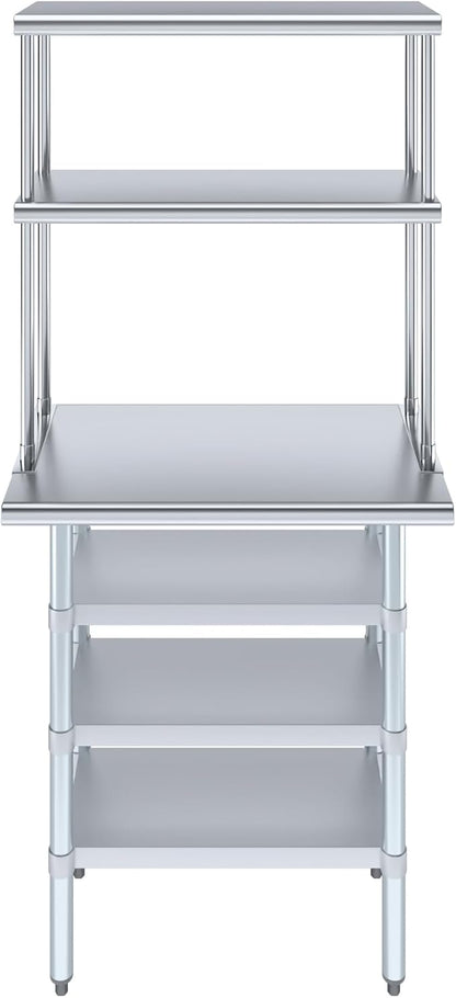 Amgood 18" x 30" Stainless Steel Work Table - Image 2