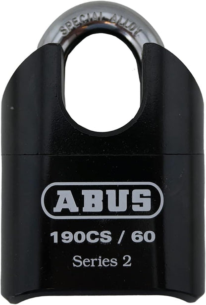 ABUS 190CS/60 High Security Solid Steel Combination Padlock, Closed Shackle by ABUS