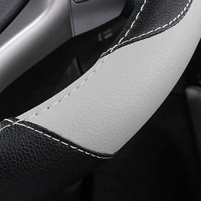 Leather Car Steering Wheel Cover, Non-Slip Car Wheel Cover Protector Breathable - Image 5