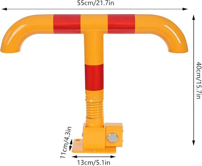 Parking Post and Base With Lock, T Shaped Parking Blocker Barriers Post Parking - Image 6