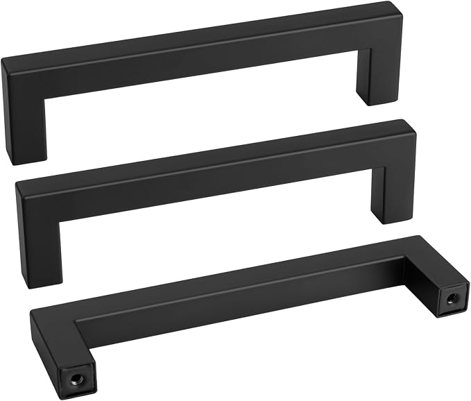 goldenwarm 1 Pack 5 Inch Black Cabinet Handles by goldenwarm