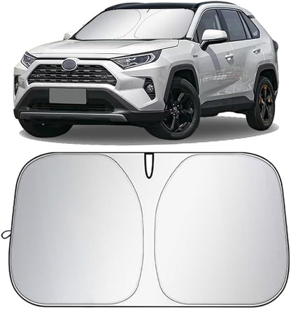 Car Windshield Sun Shade, Foldable Reflective Sun Visor, Sun Heat and UV Rays by Unknown
