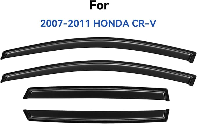 Window Visors Rain Guards for 2007 2008 2009 2010 2011 Honda CRV, Out-Channel - Image 2