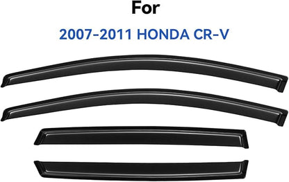 Window Visors Rain Guards for 2007 2008 2009 2010 2011 Honda CRV, Out-Channel - Image 2