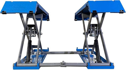 M&E 7700lbs Mid Rise Scissor Lift Pneumatic Release Auto Lift Car Lift 220V - Image 6