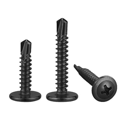 #8×1-1/2” for Sheet Metal Self-Tapping Screws 410 Black Stainless Steel Truss - Image 6