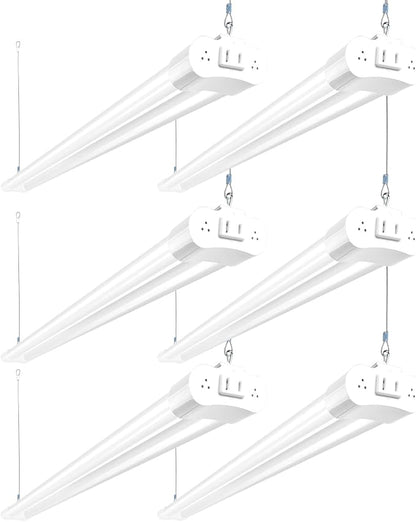 hykolity 6 Pack 4FT Linkable LED Shop Light, Utility Shop Light Fixture by hykolity