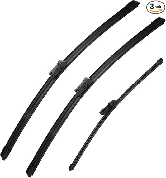3 Wipers Set for VW Volkswagen Tiguan MK2 2018-2021 2022 Touareg 2019 2020 by SCTIOANSNOemWiperBlades