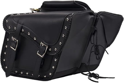 Synthetic Leather Motorcycle Luggage Bag - Image 2